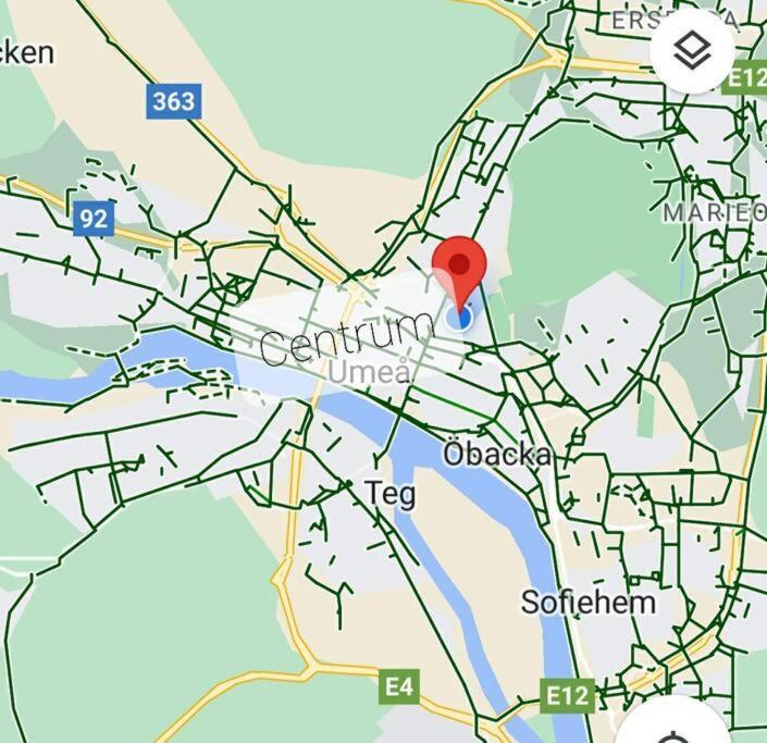 Centrala Stan- 2-Rums Gaestsvit, Perfekt Foer Kollegor Som Oenskar Separata Rum Umeå Esterno foto